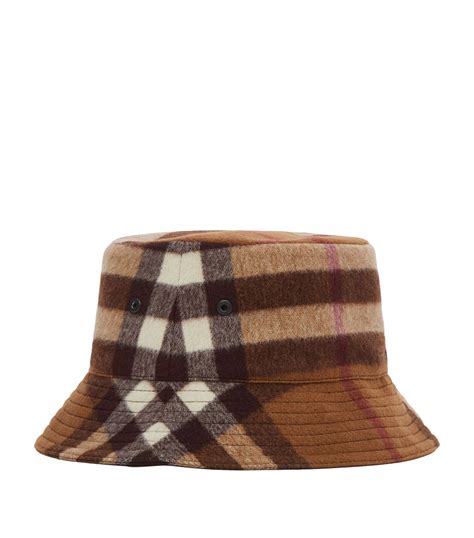 burberry bucket hat second hand|Burberry check wool bucket hat.